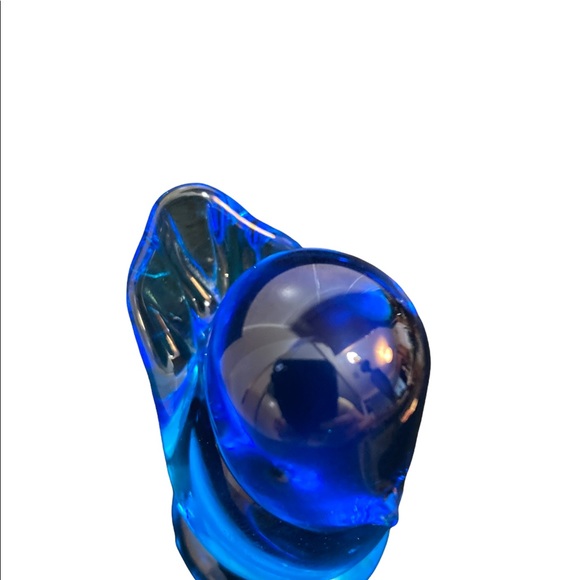 Leo Ward Art Glass Handmade Vintage Bluebird of Happiness - Picture 3 of 4